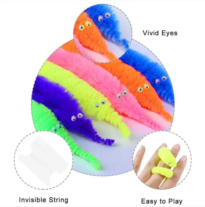 Kletshuts™ TwistyWorm - Arc-en-ciel Magie Tortueux Ver