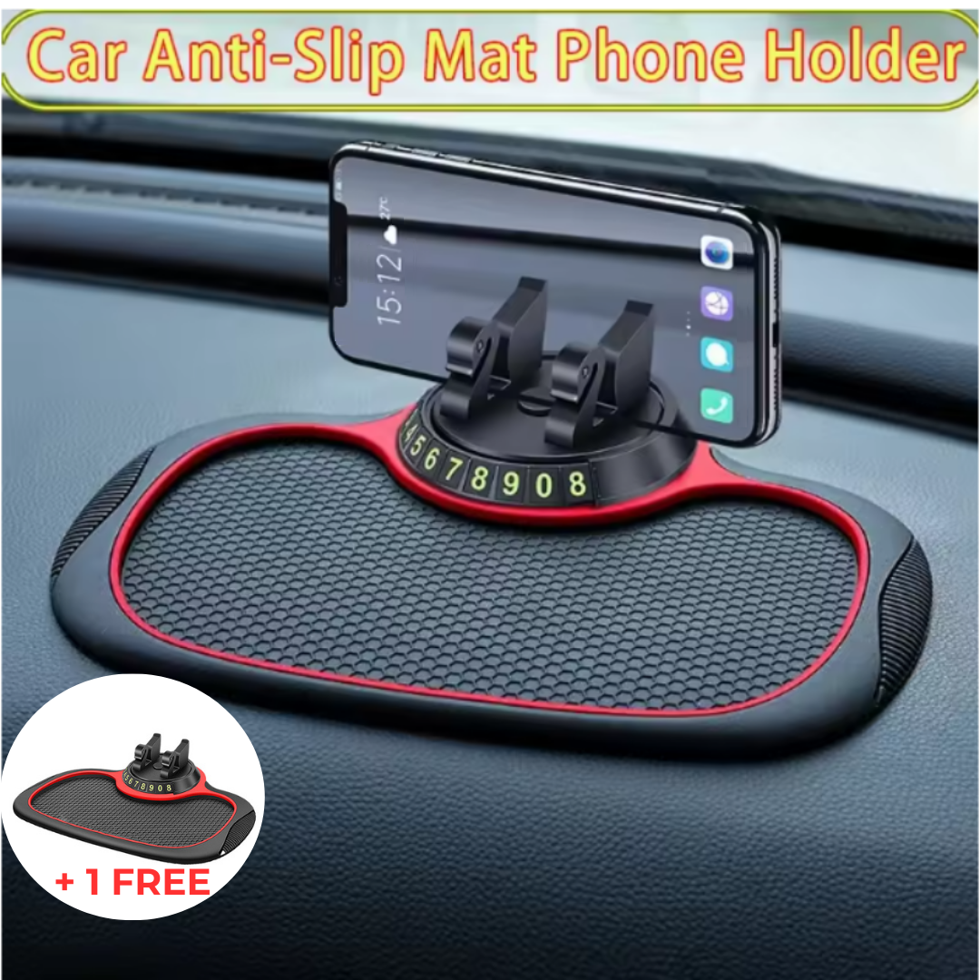 Holder360° PhoneMat 1+1 GRATUIT: Tapis De Téléphone Multifonctionnel Antidérapant Tableau De Bord