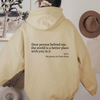 Icone™ DearHoodie: Sweat A Capuche Avec Message Imprimé A L'avant Et A L'arrière