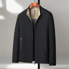 Icone™ CasualJacket: Debout Collier Occasionnel Fermeture Éclair Veste Pour Hommes