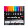 DoubleMarker - Marqueurs De Stylo À Double Ligne Colorés Et Métalliques