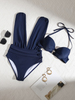 Icone™ HalterSwimsuit: Col En V Halter Bretelle Sculptante Taille Maillot De Bain