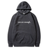 Icone™ DearHoodie: Sweat A Capuche Avec Message Imprimé A L'avant Et A L'arrière