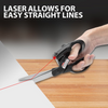 Globetrek° LaserScissors 1+1 GRATUIT: Précis Coupe Guidé Par Laser Multifonction Ciseaux