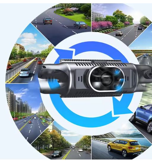 CarRecorder - Haute Définition 4 Angles De Caméra Wi-Fi Enregistreur Voiture
