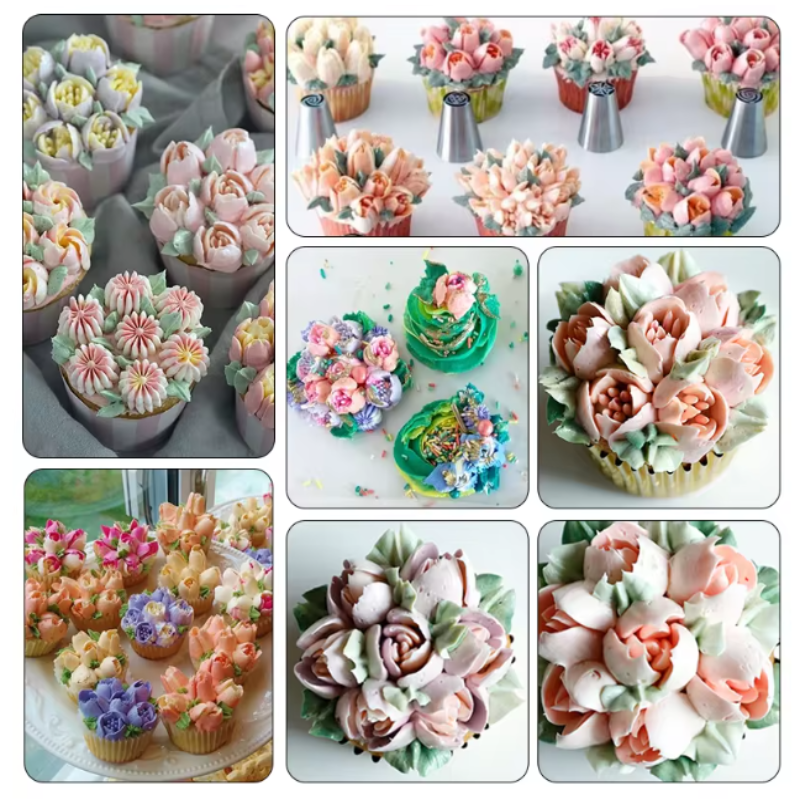 Globetrek° PipingTip: Acier Inoxydable Gâteau Et Pâtisserie Décoration Piping Conseil Ensemble