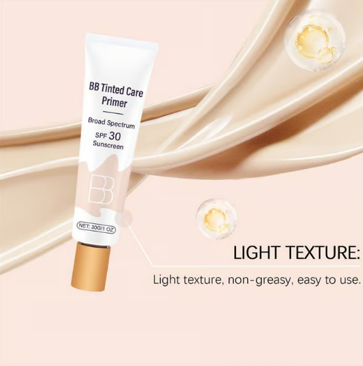 MoisturizerPrimer 1+1 GRATUIT - Tout En Un BB Crème Hydratante Teintée Base Et Crème Solaire