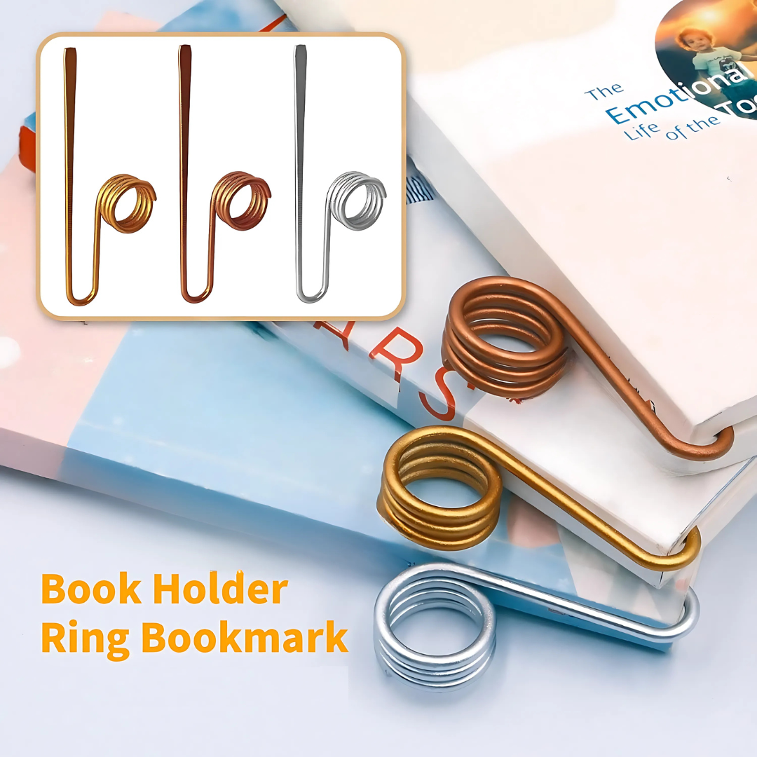 GlideHold® BookHolder: Prise Sécurisée Marque Page Confortable Et Support De Livre