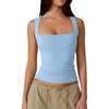 Icone™ TankTop 1+1 GRATUIT : Débardeur Sans Manches À Encolure Carrée Pour Femme