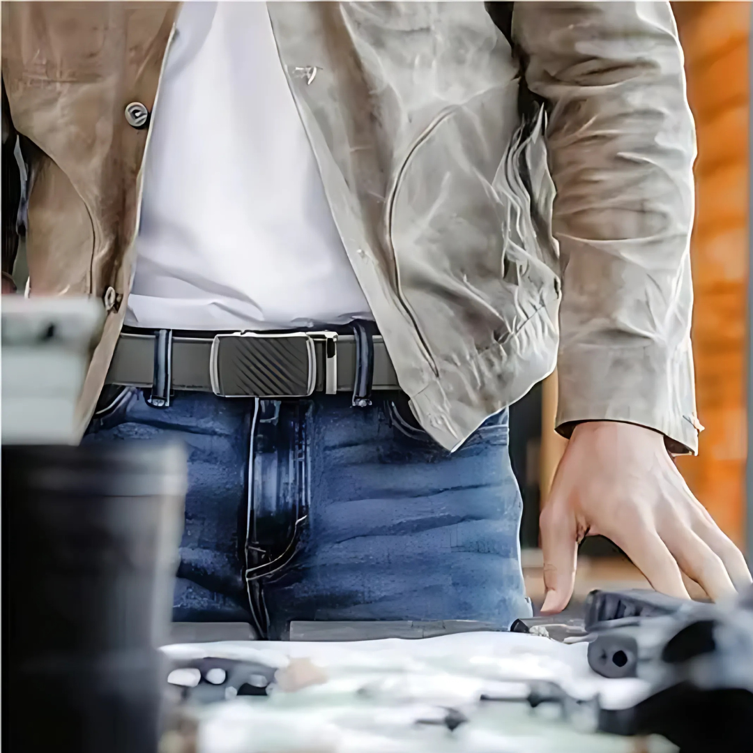 Icone™ ClassicBelt 1+1 GRATUIT: Confortable Classique Ajustable Ceinture Boucle Pour Hommes