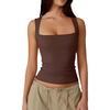 Icone™ TankTop 1+1 GRATUIT : Débardeur Sans Manches À Encolure Carrée Pour Femme