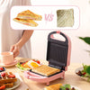 Globetrek° SandwichMaker: Mini Grille-Pain Electrique Le Petit-Déjeuner Et Appareil A Sandwichs