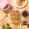 Globetrek° SandwichMaker: Mini Grille-Pain Electrique Le Petit-Déjeuner Et Appareil A Sandwichs