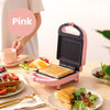 Globetrek° SandwichMaker: Mini Grille-Pain Electrique Le Petit-Déjeuner Et Appareil A Sandwichs