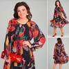 Icone™ FlowerDress: Robe Ample À Manches Longues Et Imprimé Floral