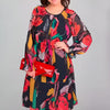 Icone™ FlowerDress: Robe Ample À Manches Longues Et Imprimé Floral