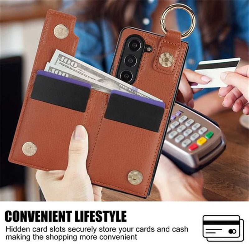 Icone™ FoldingCase: 3-En-1 Pliable Téléphone, Carte Et Portefeuille Étui