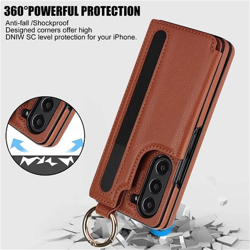 Icone™ FoldingCase: 3-En-1 Pliable Téléphone, Carte Et Portefeuille Étui