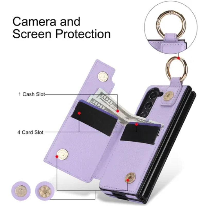 Icone™ FoldingCase: 3-En-1 Pliable Téléphone, Carte Et Portefeuille Étui