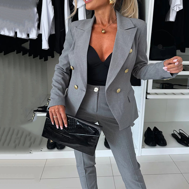 Icone™ FormalWear: Blazer Et Pantalon Pour Femme Élégant Et Formel Ensemble