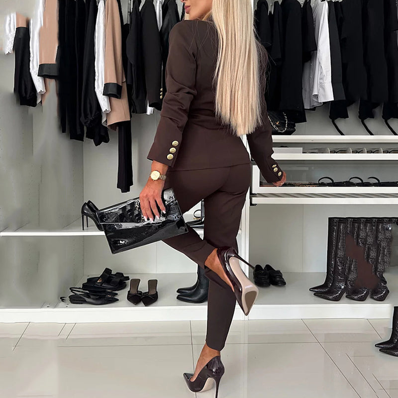 Icone™ FormalWear: Blazer Et Pantalon Pour Femme Élégant Et Formel Ensemble