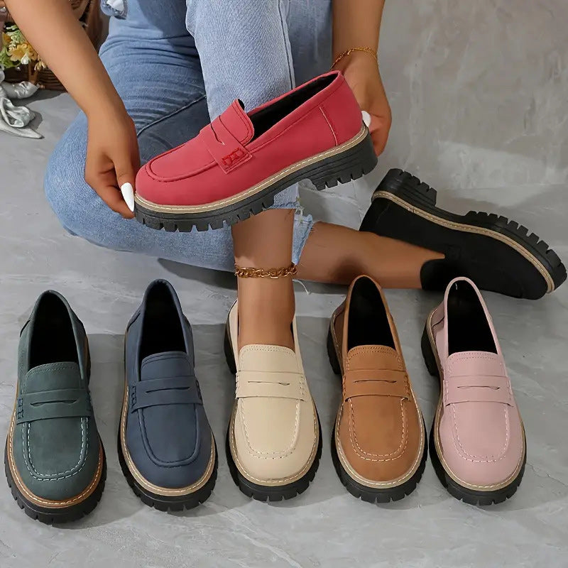 Happy™ WomenShoes: Épais Mocassins Semelle Pour Femmes