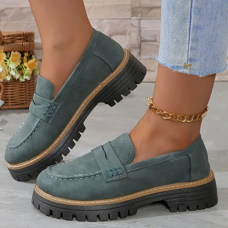 Happy™ WomenShoes: Épais Mocassins Semelle Pour Femmes