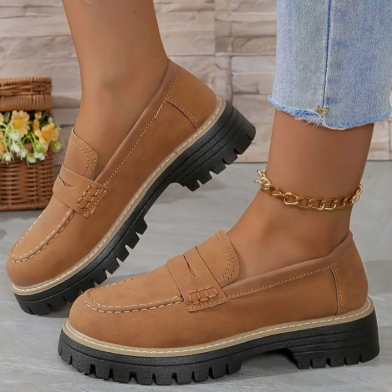 Happy™ WomenShoes: Épais Mocassins Semelle Pour Femmes