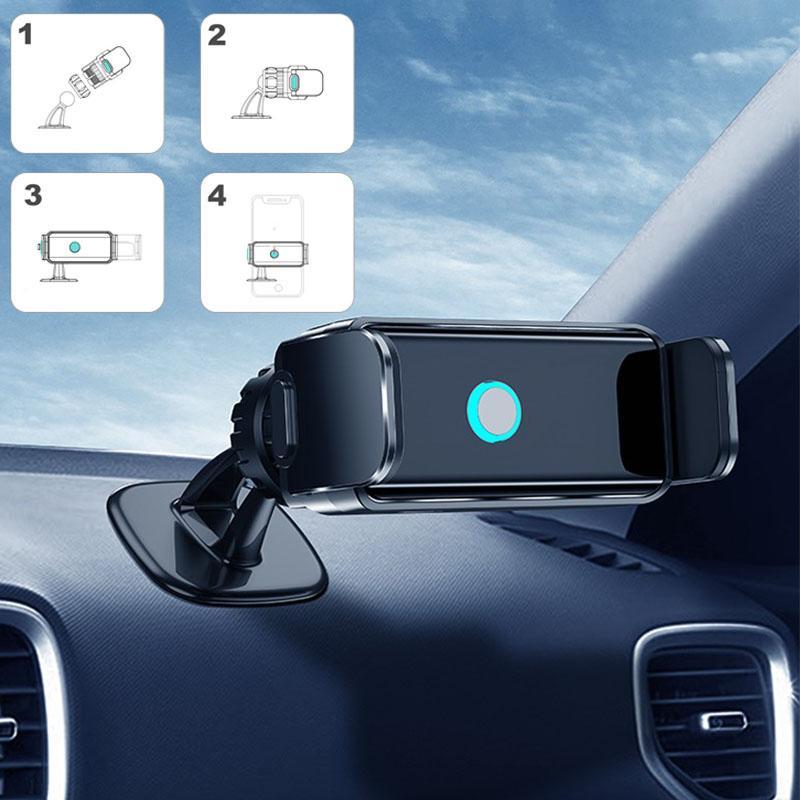 Holder360° PhoneClamp: Pince Automatique Tableau De Bord Et Bouche D’Aération Support De Téléphone