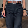 Icone™ ClassyPants: Classique Coupe Droite Taille Haute Pantalon Pour Femmes