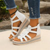 Happy™ SparklingWedge: Sandales Compensées Élégantes Avec Strass Scintillants