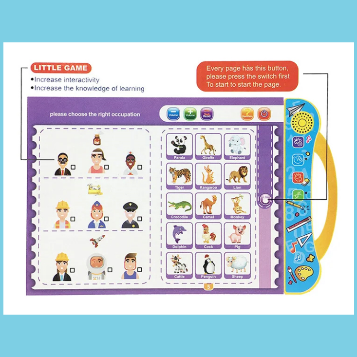 Kletshuts™ TalkBook: Livre Interactif D’Apprentissage Parlant