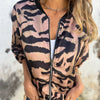 Icone™ ZebraJacket: Élégante Et Stylée Veste À Motif Zébré