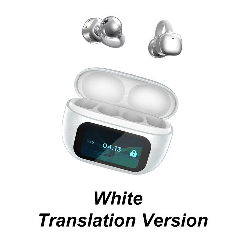 SmartEarbuds: Sans Fil Clip D'Oreille Écouteurs Bluetooth Avec Écran Intelligent Affichage