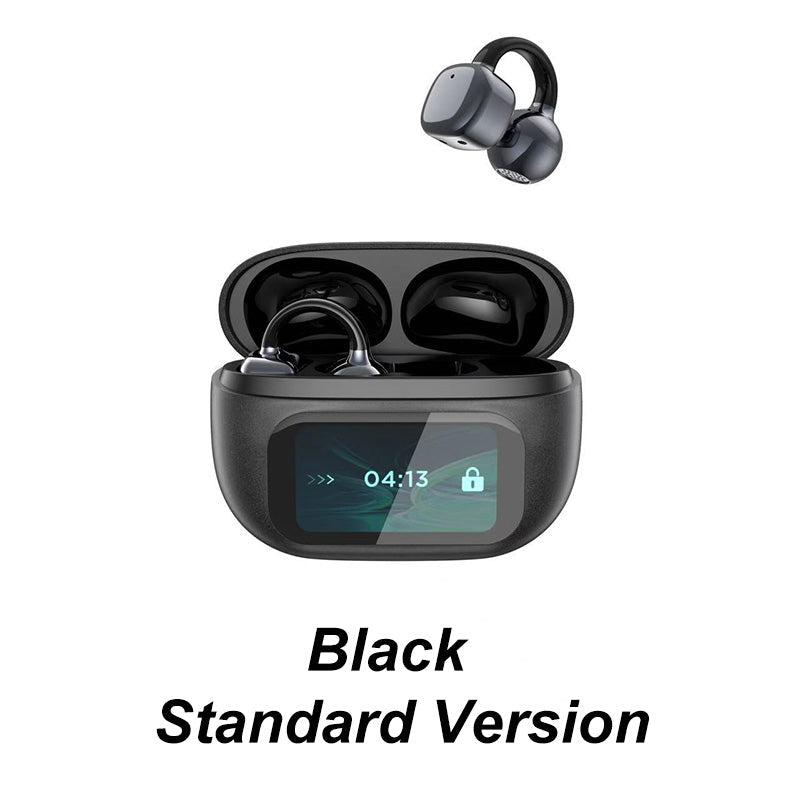 SmartEarbuds: Sans Fil Clip D'Oreille Écouteurs Bluetooth Avec Écran Intelligent Affichage