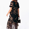 Icone™ FlowyDress: Robe Longue Fluide À Col En V Et Double Épaisseur