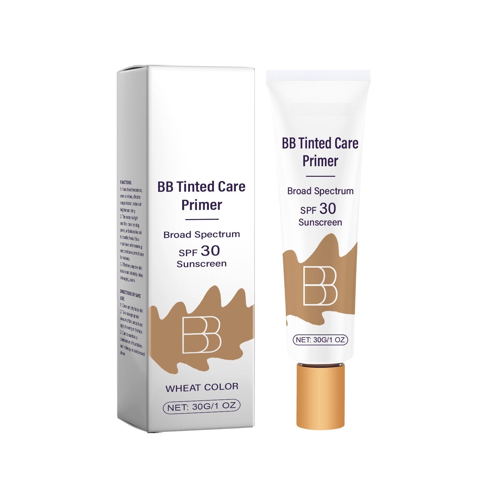 MoisturizerPrimer 1+1 GRATUIT - Tout En Un BB Crème Hydratante Teintée Base Et Crème Solaire